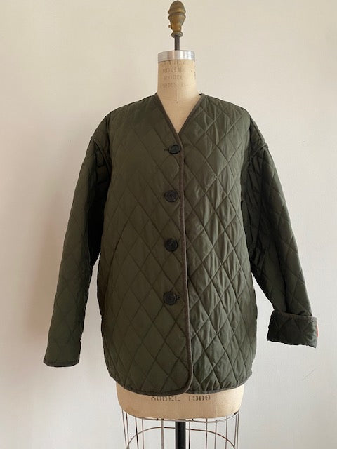 Pre-Owned Glenda Baily + Peruvian Connection Relaxed Polyester Quilted Jacket