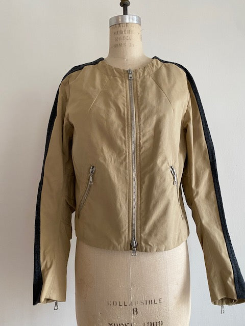 Pre-Owned Dries Van Noten Cotton Moto Jacket