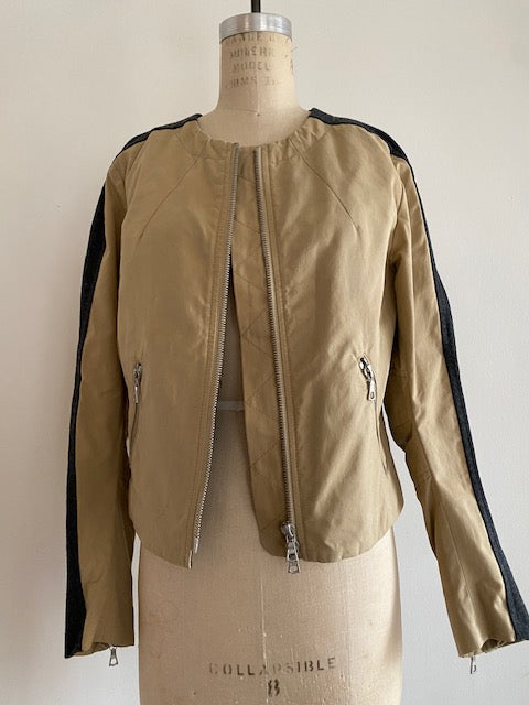 Pre-Owned Dries Van Noten Cotton Moto Jacket