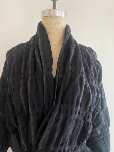 Pre-Owned Pas De Calais Wool Cotton Wrap Jacket