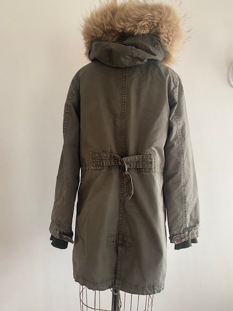 Pre-Owned R13 Cotton Parka with Fur hood.