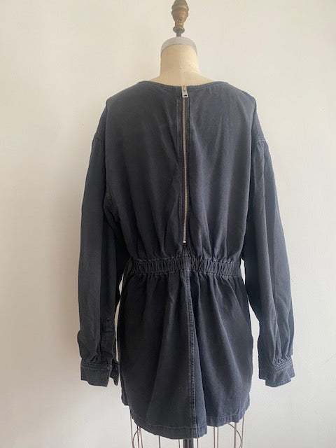 Pre-Owned All Saints Black Cotton Twill  Dress