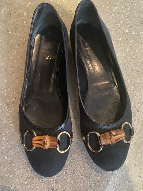 Pre-Owned Gucci Ballet flats with Bamboo