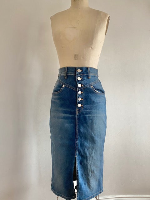 Pre-Owned Veronica Beard Denim Pencil Skirt