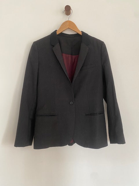 Pre-Owned All Saints One button Wool Blazer