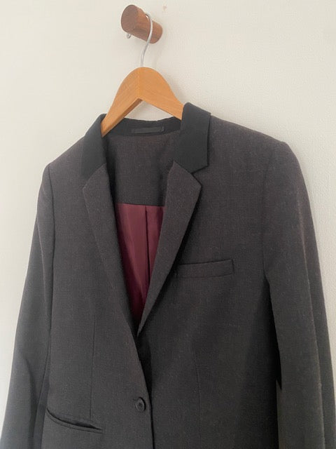 Pre-Owned All Saints One button Wool Blazer