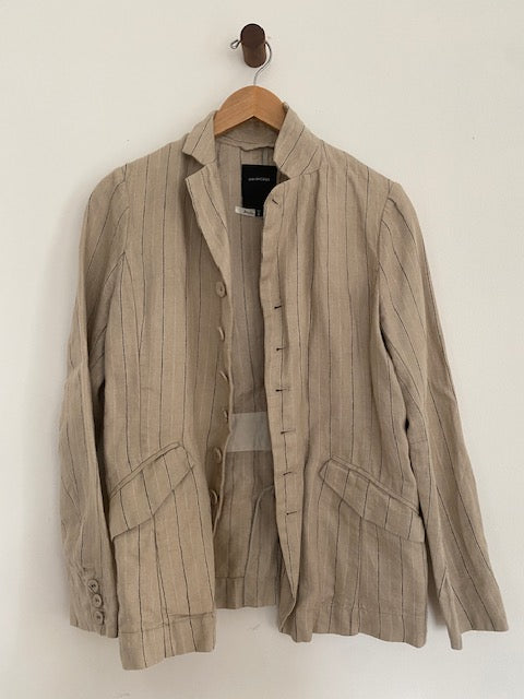 Pre-Owned Pas de Calais Cotton Pinstripe Blazer