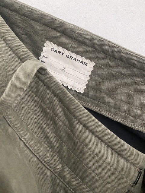 Pre-Owned Gary Graham Cotton Barrel leg trouser