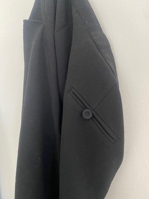 Pre-Owned Haute Hippie Black Wool Crepe Pleated Trouser