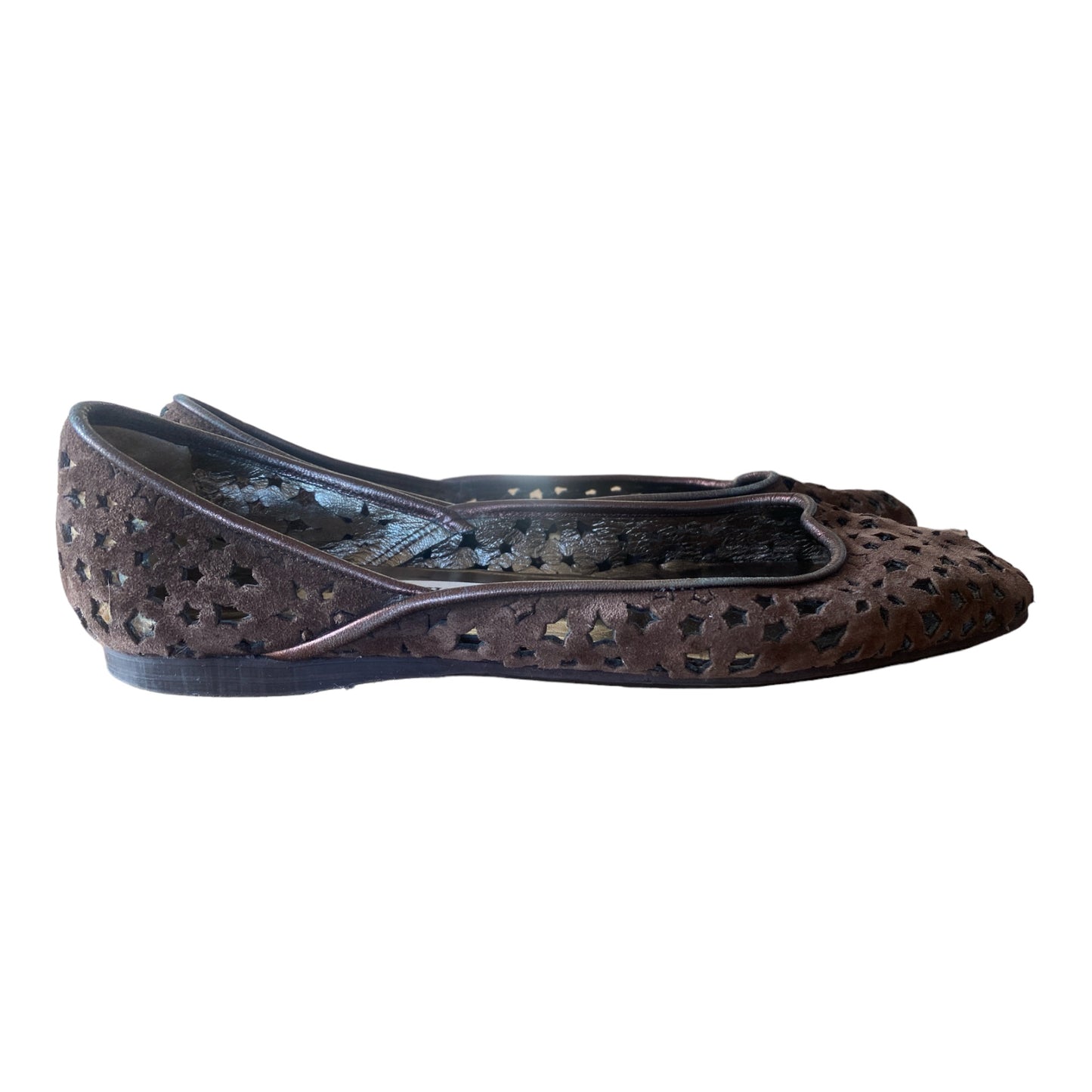 Pre-Owned Jimmy Choo Chocolate Suede flats