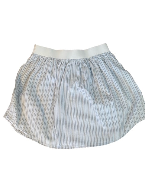 Newnorm Upcycled pull on Pale Blue/ Tan Skirt