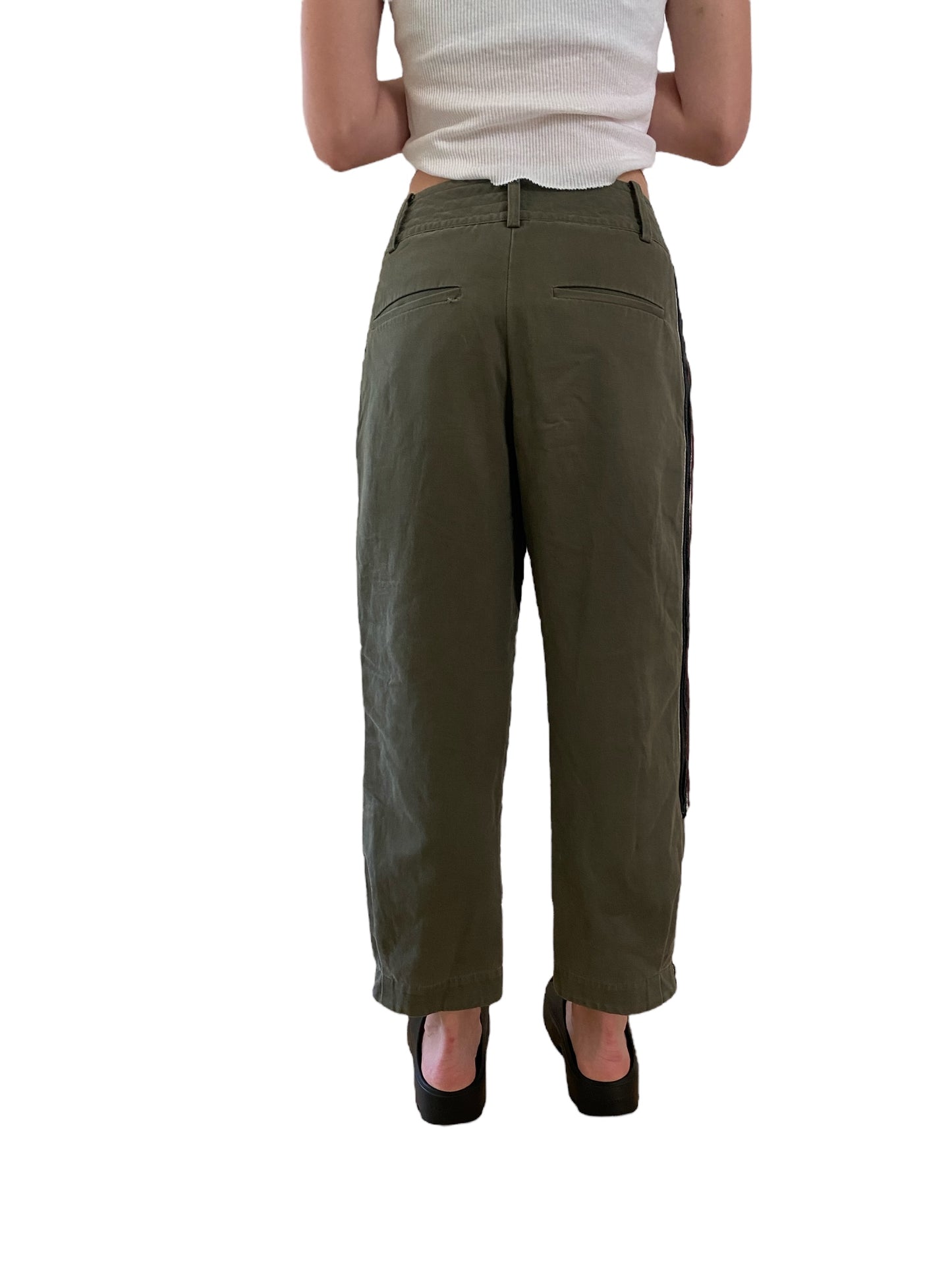 Pre-Owned Gary Graham Cotton Barrel leg trouser