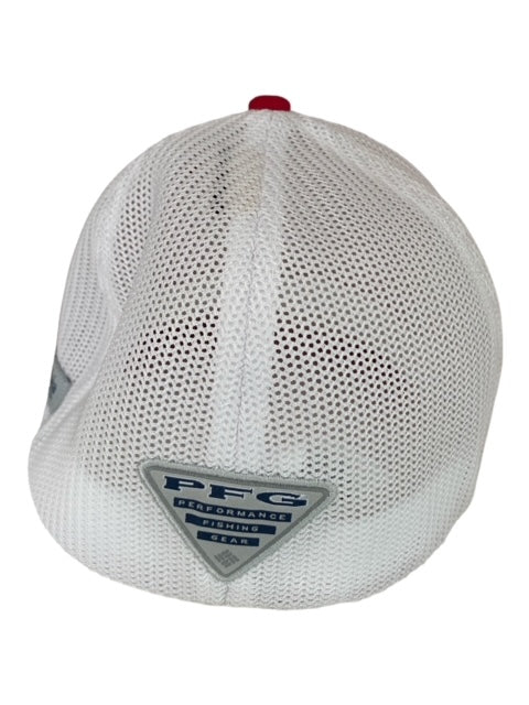 Columbia PFG Red/White Trucker Hat