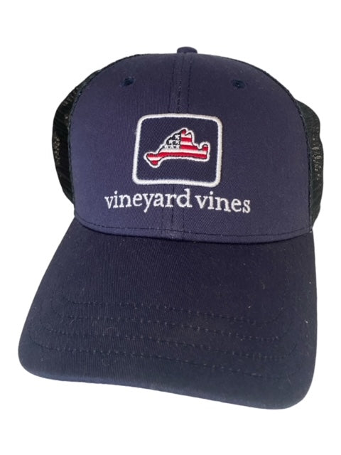 Vineyard Vines USA Patch Trucker Hat