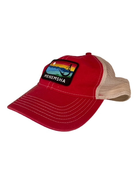 Menemsha Red/Natural Trucker Hat