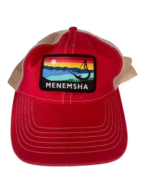 Menemsha Red/Natural Trucker Hat