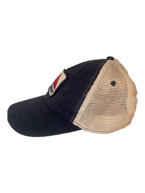 FENWAY Distressed  Navy/Natural Baseball Hat