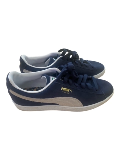 Pre-Owned Puma Blue Suede Classic Sneaker