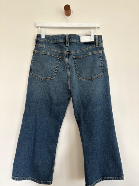 RE/DONE Cropped Flare Jean – Size 30