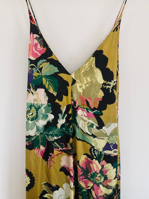 Pre-Owned Dries Van Noten Visose Twill Floral Dress